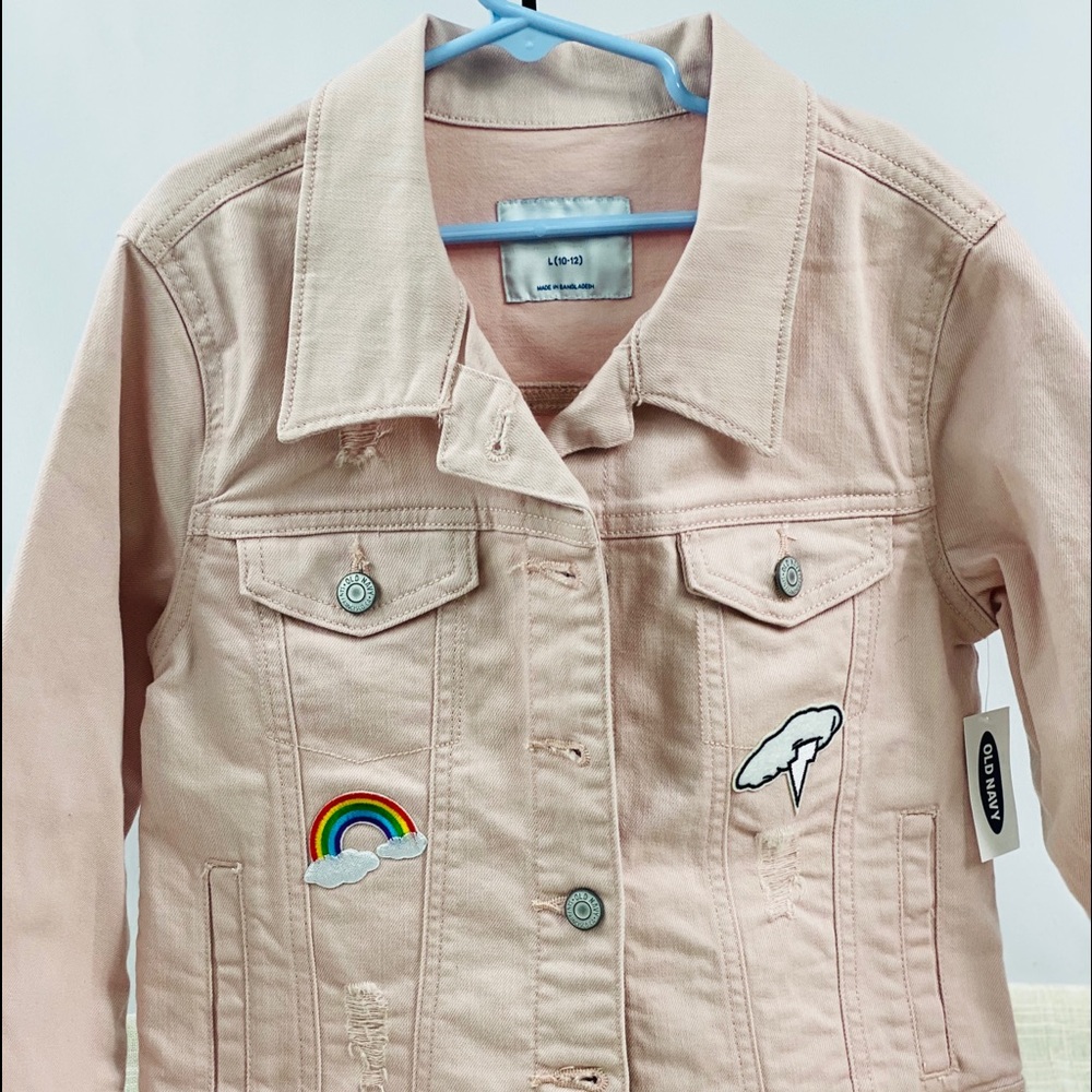 Light pink Jean jacket for girl